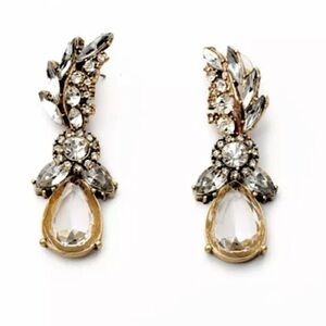 CRYSTAL BRIDAL STATEMENT EARRINGS #167
